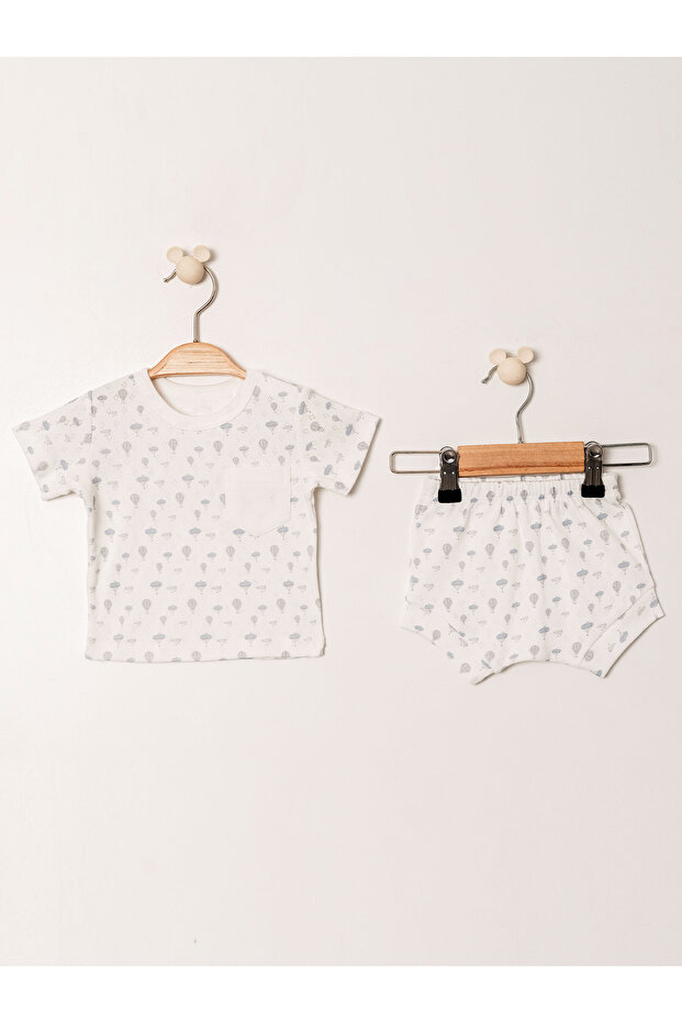 طقم جاكار مطبوع مكون من قطعتين - 1