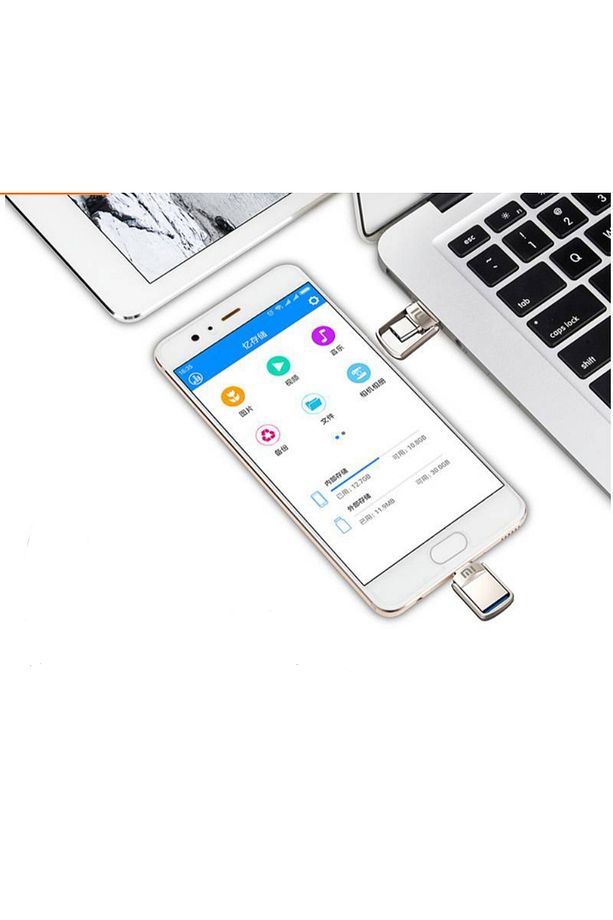 Shpwave Type-c Usb Flash Bellek Mini Usb Bellek Metal Dual Otg Type-c Iphone 15 Pro Max - 2