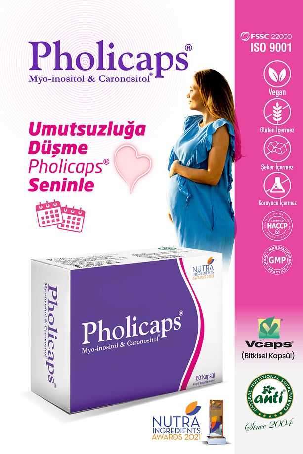 Pholicaps Myo Inositol D 60 Kapsül - 1
