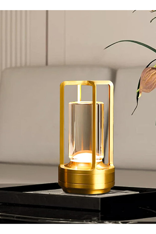 LED Rechargeable Desk Lamp Atmosphere Light, Cross Desk Lamp Night Light, Infinite 3-Tone Lighting