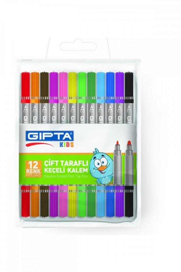 12 Color Double-Way Felt Tip Paint Pen K4051