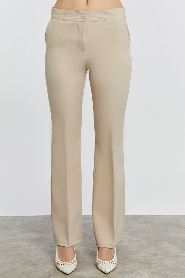 İSPANYOL PAÇA KUMAŞ PANTOLON - 1