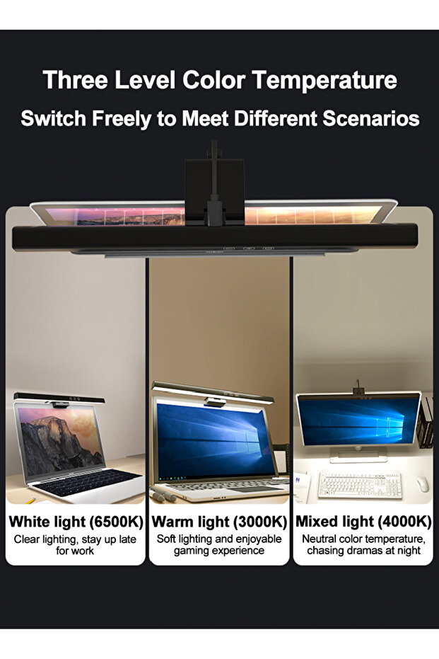 USB Powered Computer Monitor Light Bar for Office/Home/Gaming/Desk - 2