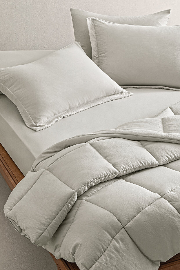 Mabel Çift Kişilik Comfort Uyku Seti - Açık Gri - 2