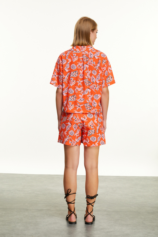 BASKILI KISA ŞORT - 3