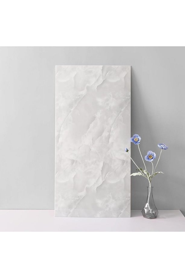 30x60 Cm Mermer Desenli Kendinden Yapışkanlı Mutfak Banyo Wc Kaplama Pvc Duvar Paneli - 2