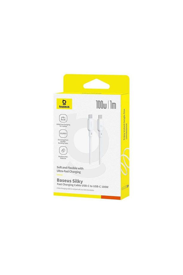 Type-C to Type-C 100w Hızlı Şarj Kablosu 1m - Beyaz - 5