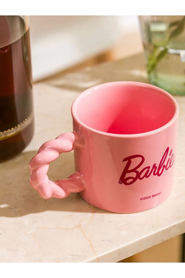 LCW HOME Pembe Baskılı Porselen Kupa 320 Ml - 3