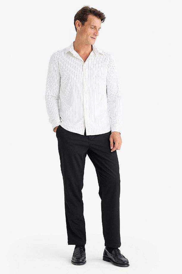 Yazlık Kumaş Pileli Pantolon Tailored Regular Fit Normal Kesim Basic Düz Cepli Düz Paça A7273ax25sp - 3