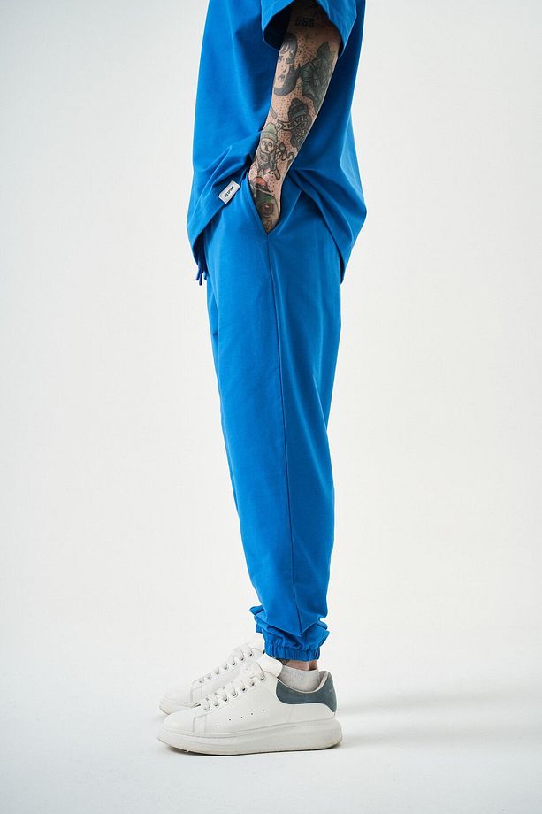 Erkek Basic Jogger Eşofman Altı Mavi - 4