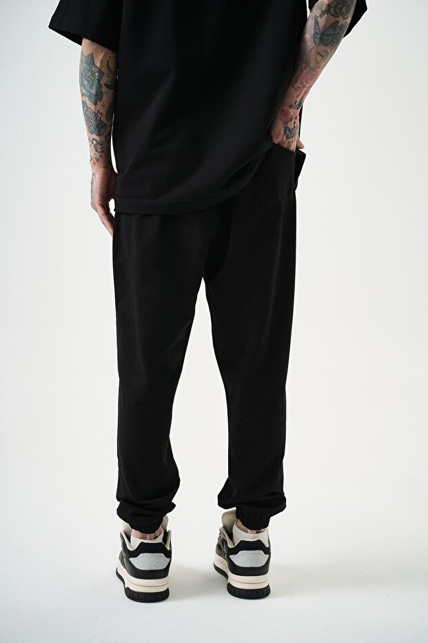 Erkek Basic Jogger Eşofman Altı Siyah - 5