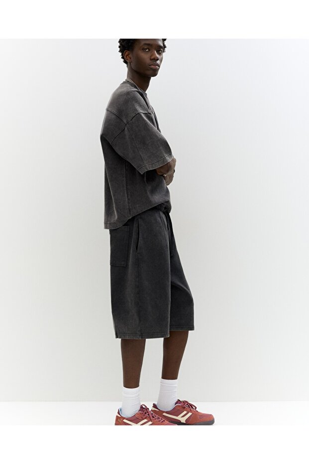 Super baggy jogger bermuda - 5