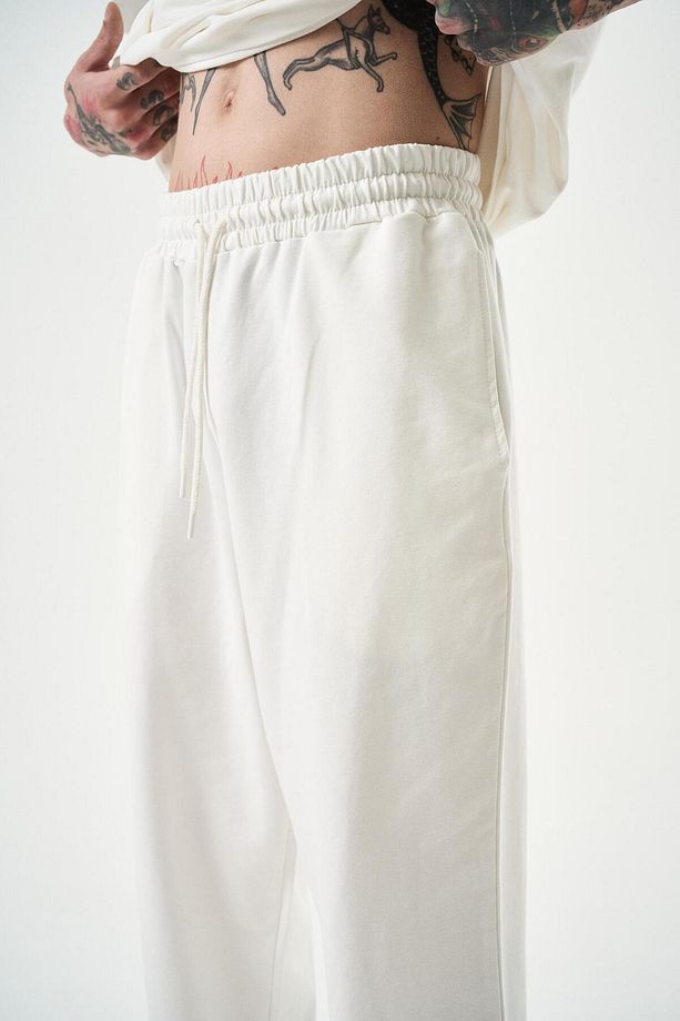 Erkek Basic Jogger Eşofman Altı Ekru - 6
