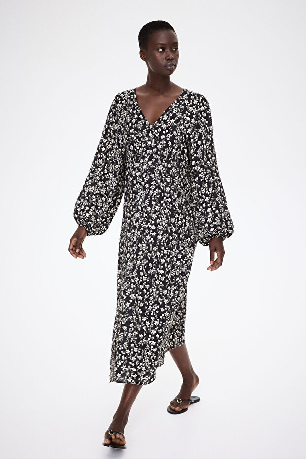 MAMA Önü Düğmeli Elbise - 3