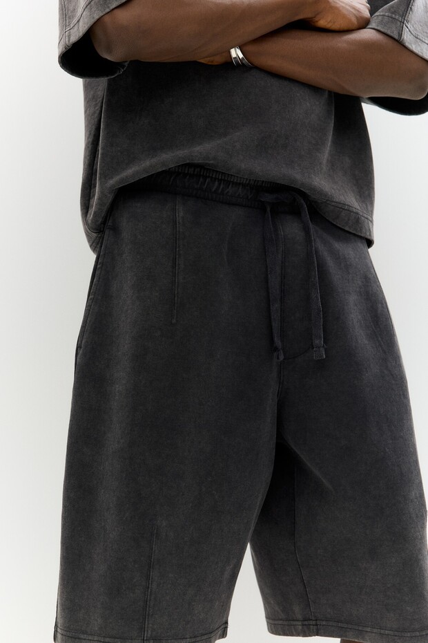 Super baggy jogger bermuda - 7