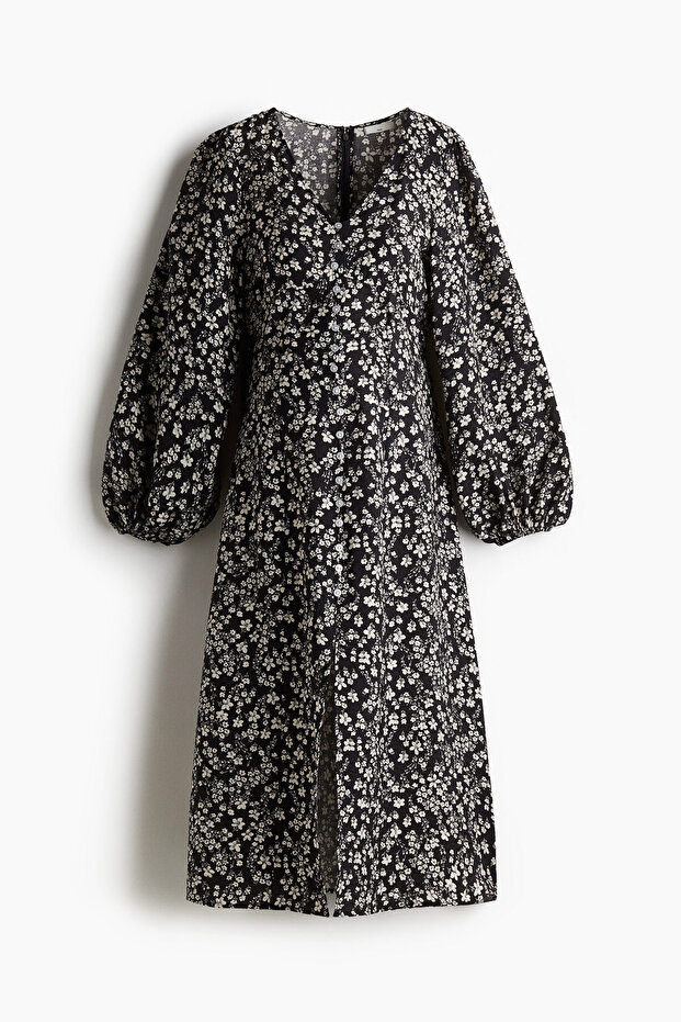 MAMA Önü Düğmeli Elbise - 4