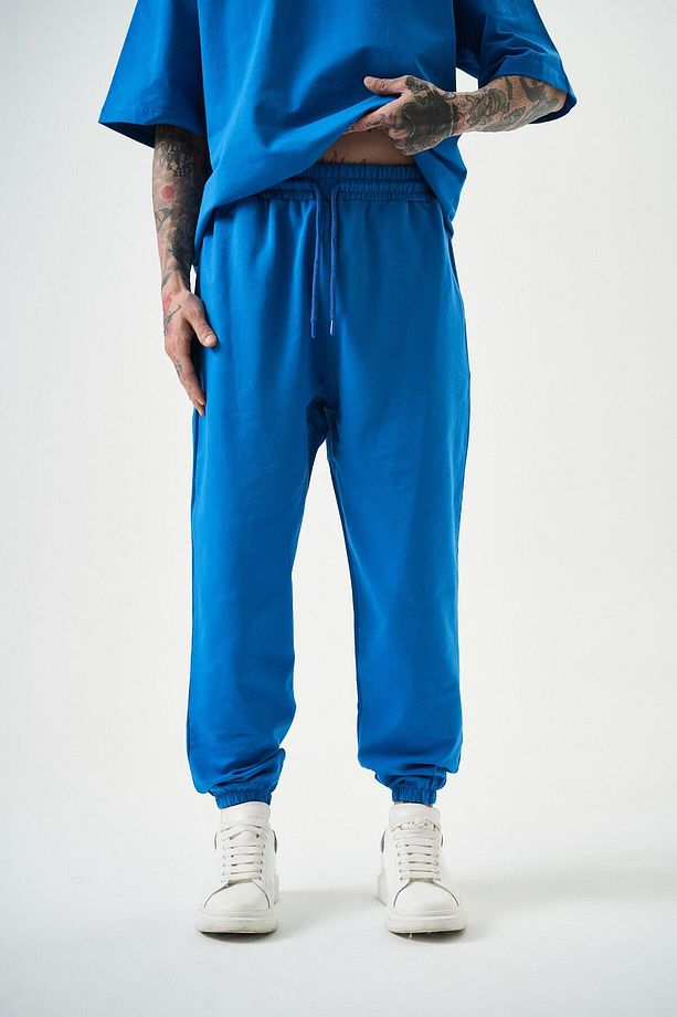 Erkek Basic Jogger Eşofman Altı Mavi - 1