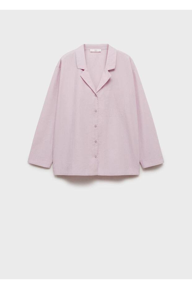 Garnment washed pamuklu gömlek - 1