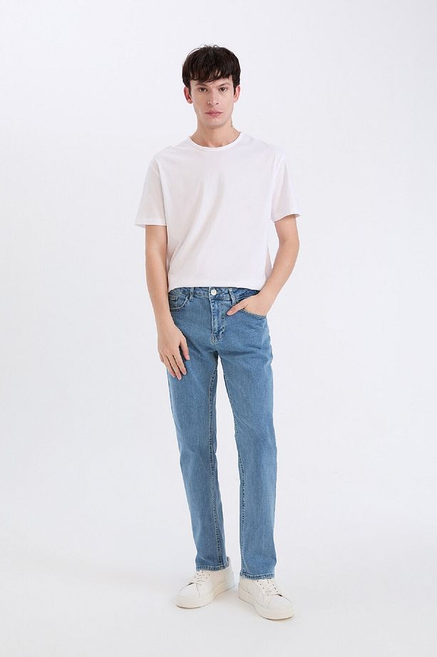 Sergio Regular Fit Normal Kalıp Normal Bel Boru Paça Jean Pantolon E3322AX25SP - 4