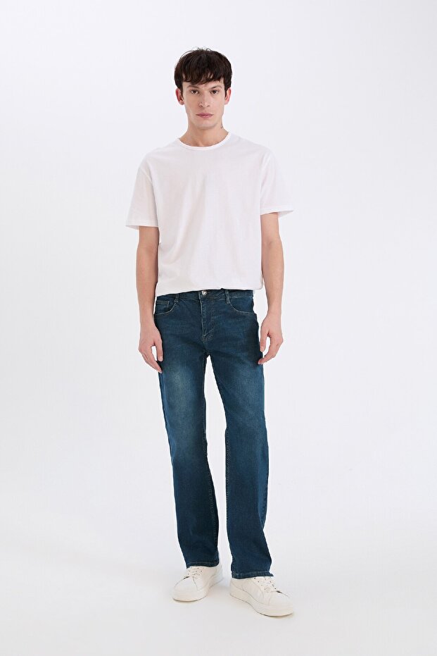 Sergio Regular Fit Normal Kalıp Normal Bel Boru Paça Jean Pantolon R9026AZ25SP - 2