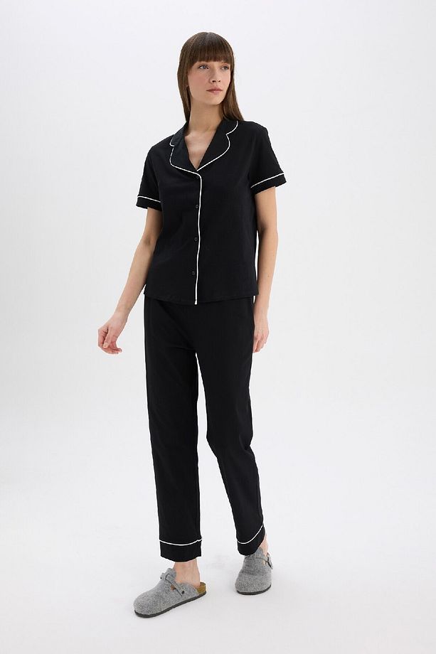 Pijama Takımı Kısa Kollu Üst Uzun Esnek Belli Altı-fall In Love D0917ax25sp - 2