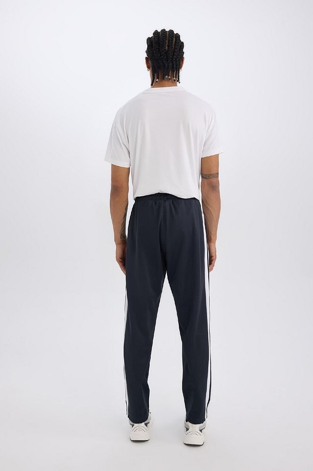 Fit Sporcu Jogger Eşofman Altı Standart Fit Standart Paça Skuba Dalgıç Kumaş Beli Lastikli Dü - 6