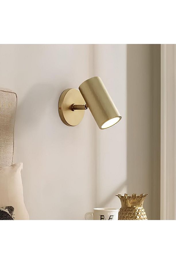 Modern Sophia Aplik Duvar Aplik Oynar Başlıklı Ampul Hariçtir Eskitme Gold Sarı - 2