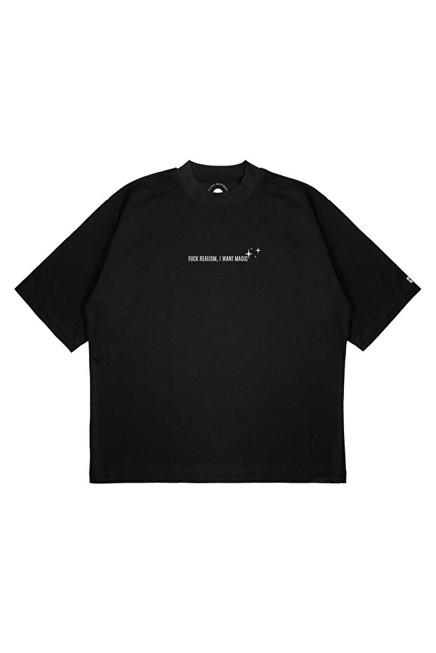 Unisex Oversize I Want Magic Printed Boxy Fit Thick Fabric T-Shirt