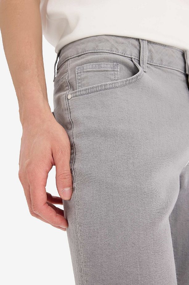 Slim Fit Dar Kesim Jean Bermuda Şort A4802ax25sm - 6