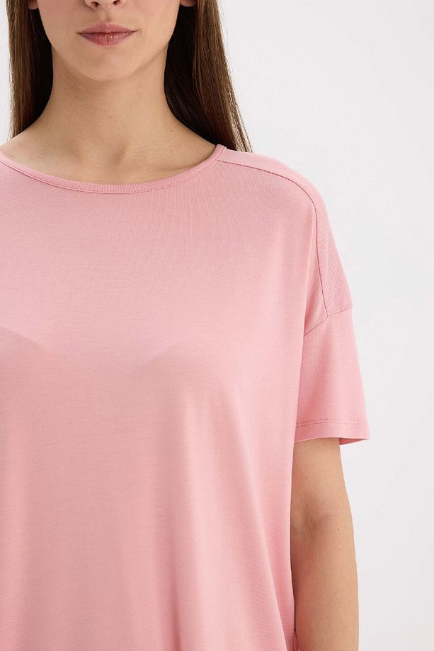 Pijama Takımı Kısa Kollu Üst Esnek Belli Geniş Paça Alt-fall In Love D8454ax25sp - 5