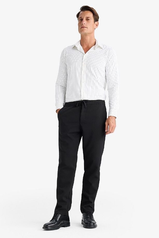 Regular Fit Normal Kesim Kumaş Pantolon Cepli Düz Paça E2937ax24wn - 4