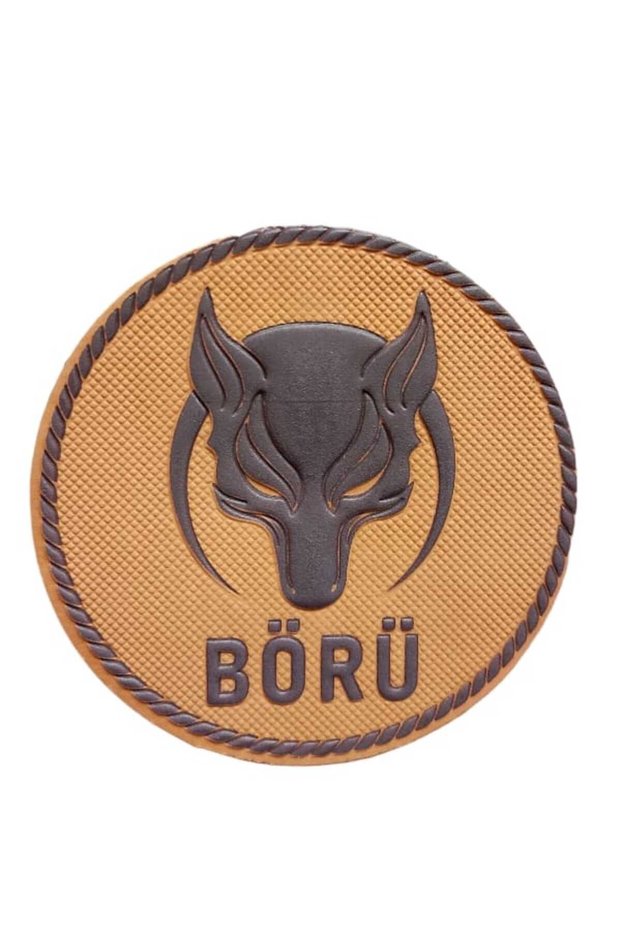 Börd Themed Silicone Arma Patch Orange Color Velcro