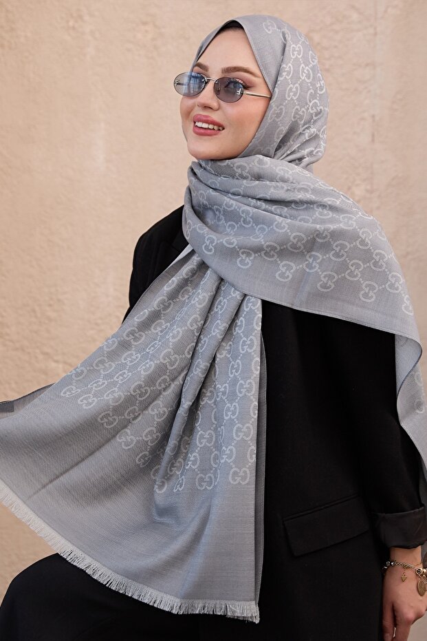 G Desen Yün İpek Şal - 7