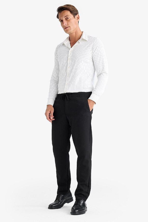Regular Fit Normal Kesim Kumaş Pantolon Cepli Düz Paça E2937ax24wn - 3
