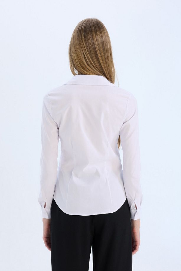 Regular Fit Bengalin Uzun Kollu Gömlek I5278az25sp - 6