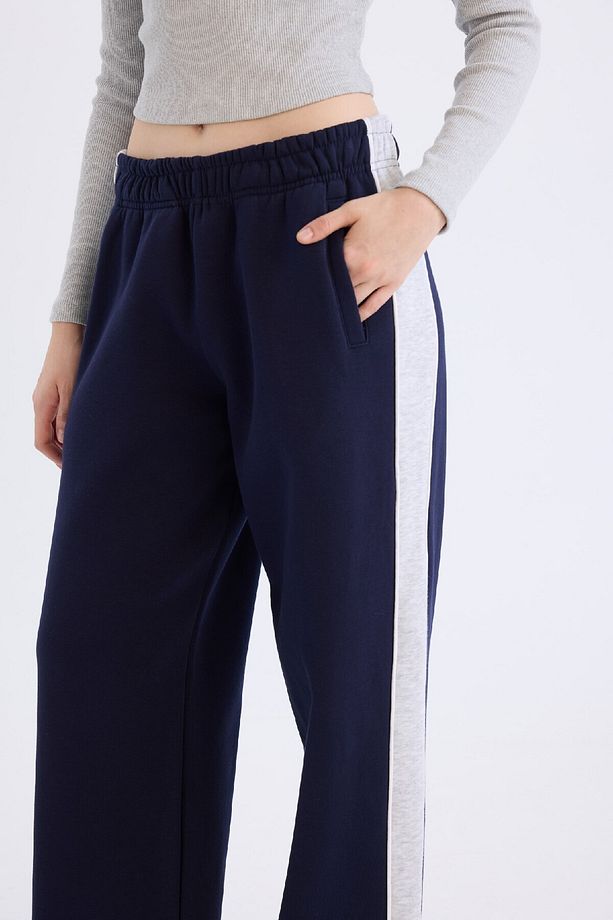 Regular Fit Kalın Eşofman Altı Beli Lastikli Basic Düz Geniş Bol Paça E4900ax24cw - 6