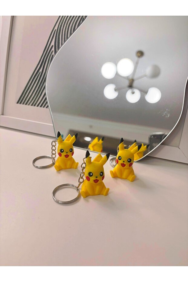 Pikachu anahtarlık 3lü set - 1