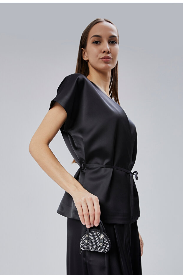 Taşlı Mini Çapraz Çanta - 1