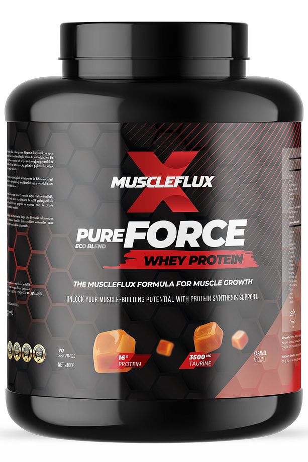 Pureforce Eco Whey Protein / 2100g / 70 Servis / Karamel - 2