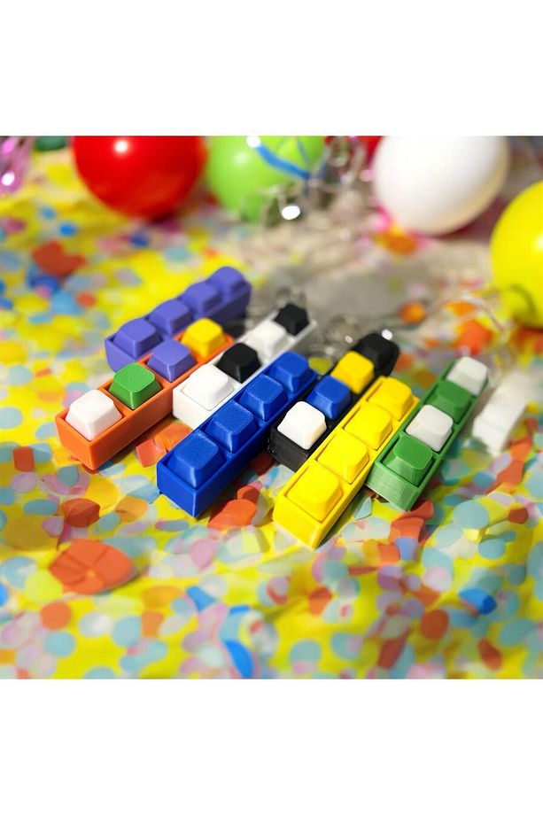 Kişiselleştirilebilir Mekanik Keycap Anahtarlık –clicky Switch - Fidget Oyuncak - 5