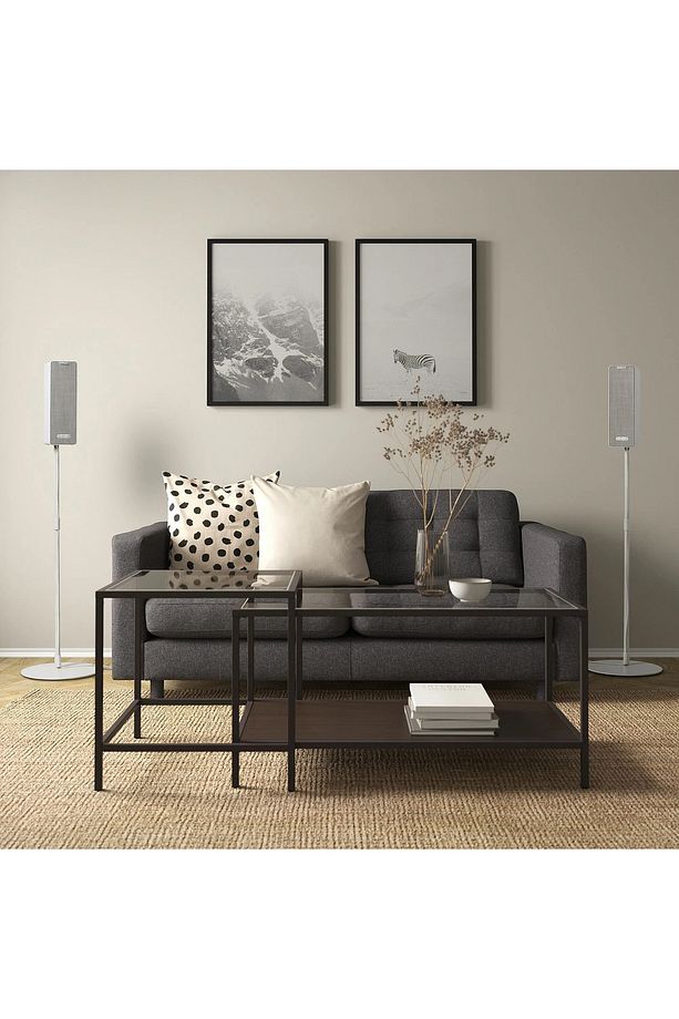 SYMFONISK beyaz 117 cm hoparlör için yüksek ayak - 5