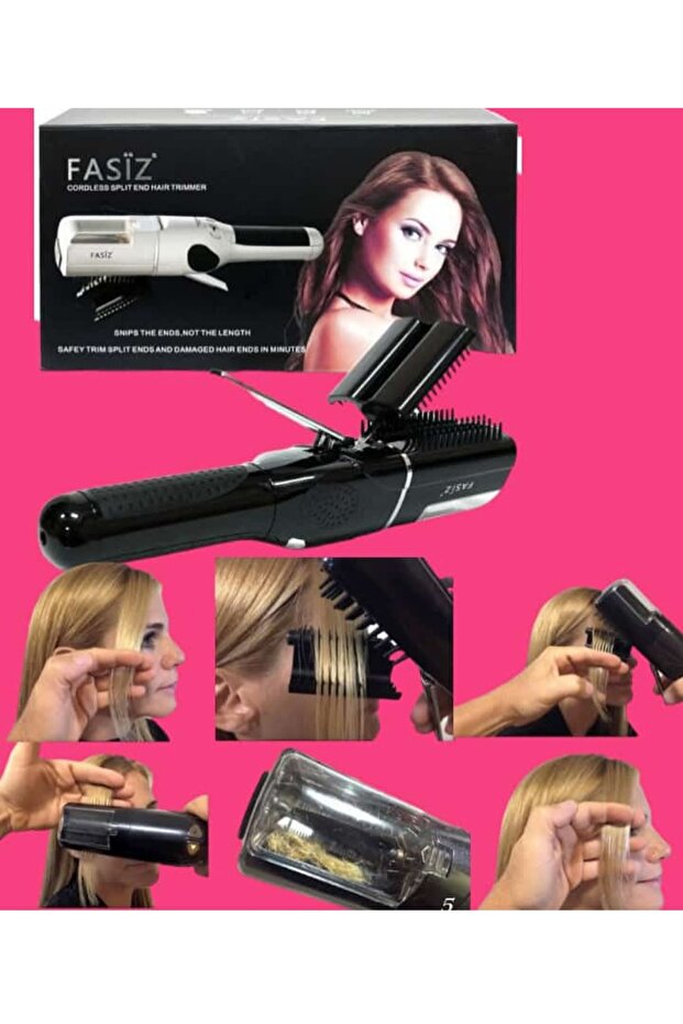 أداة تشذيب أطراف الشعر المتقصفة لاسلكية أسود - 1