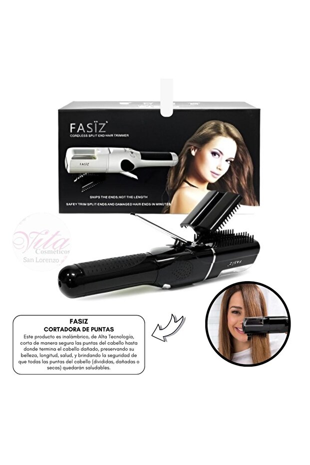 أداة تشذيب أطراف الشعر المتقصفة لاسلكية أسود - 2