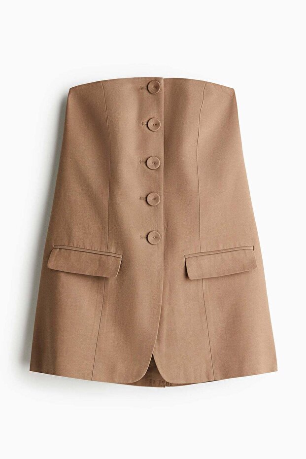 بلوزة باندو بأزرار أمامية - 4