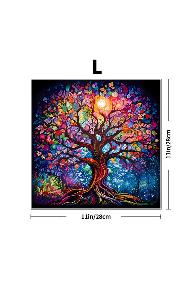 K253-L Adult Wooden Puzzle - Tree of Life - Unique Irregular Animal Shape Puzzle - Creative Gifts fo