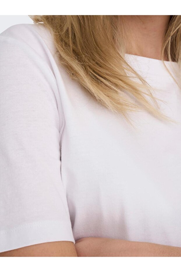 Basic Solıd Color T-shirt - 3