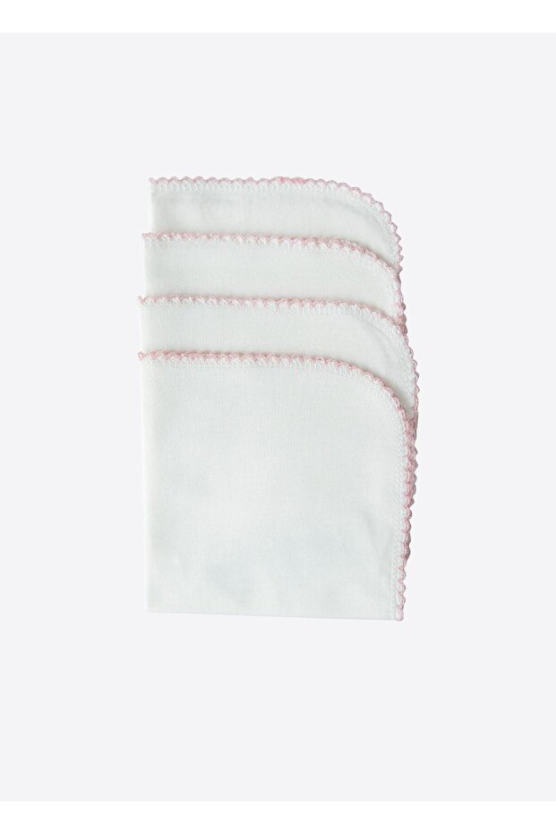 Organik Basic 4'lü Ağız Mendili Ekru Pembe - 1