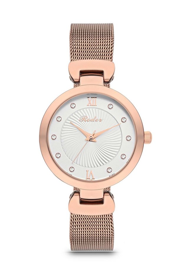7250 Rosegold Classic Wristwatch - White