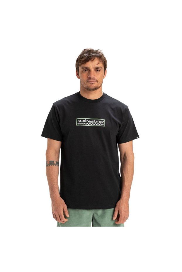 Ev Sun Dagger Erkek Siyah Günlük Stil T-shirt Eqyzt08043-kvj0