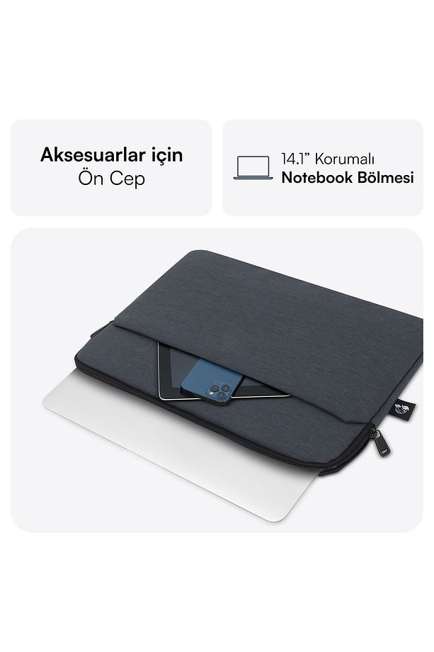 MCE-1504 14.1" NOVA Eco Notebook Sleeve Antrasit - 3